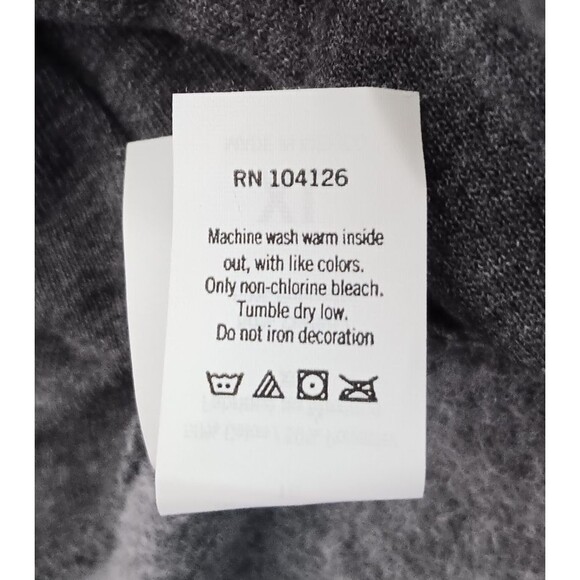 Y2K Grunge Skulls Tultex Hoodie Sweatshirt Men XL Gray Flames Grim Reaper Goth - Picture 9 of 9